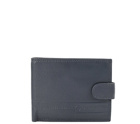 Portofel casual, barbati, SERGIO TACCHINI, 50080 bleumarin, piele naturala